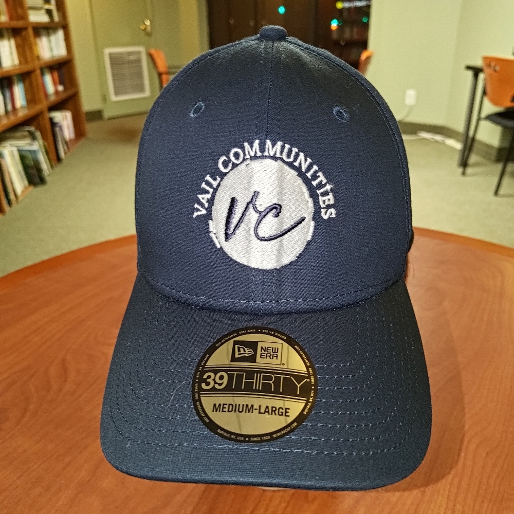 New Era 39THIRTY Vail Communities Embroidered Logo Fitted Cap Hat M-L